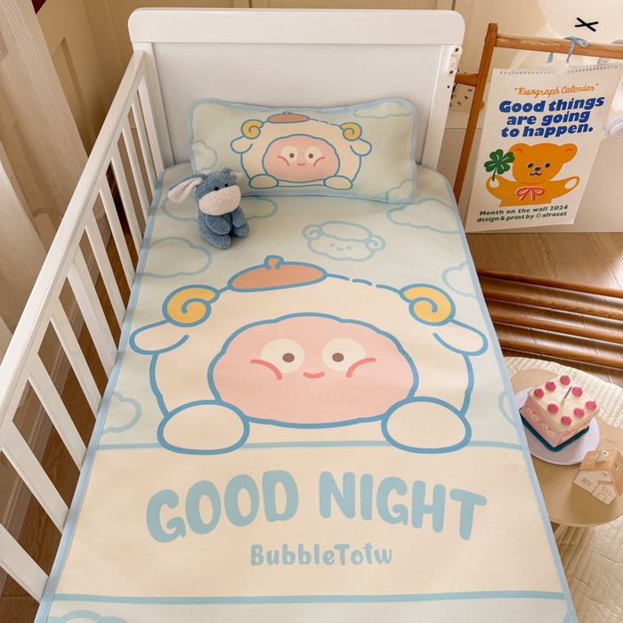 91家纺网 家纺一手货源 找家纺 潮邦创意家居 2026新款A类婴童可水洗冰藤软席-巴波布布系列【含A类检测报告】 巴波米米