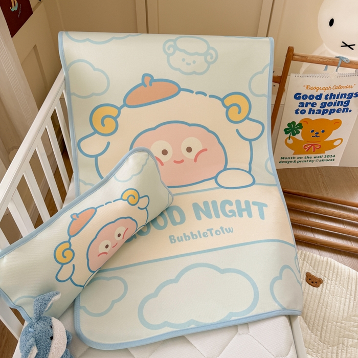 91家纺网 家纺一手货源 找家纺 潮邦创意家居 2026新款A类婴童可水洗冰藤软席-巴波布布系列【含A类检测报告】 巴波米米