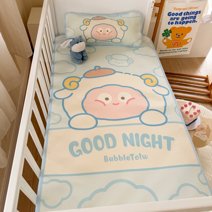 91家纺网 家纺一手货源 找家纺 潮邦创意家居 2026新款A类婴童可水洗冰藤软席-巴波布布系列【含A类检测报告】 巴波米米