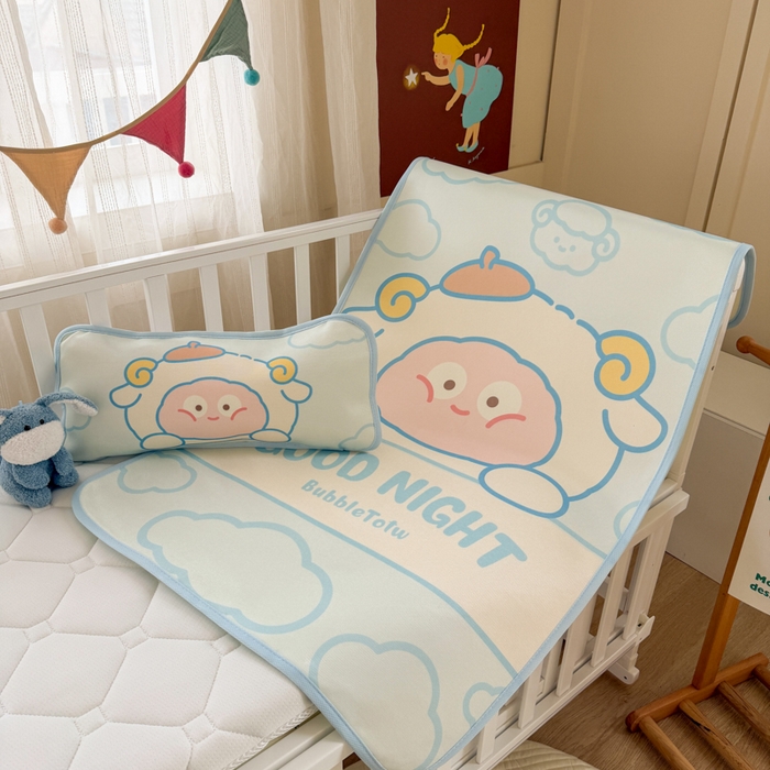 91家纺网 家纺一手货源 找家纺 潮邦创意家居 2026新款A类婴童可水洗冰藤软席-巴波布布系列【含A类检测报告】 巴波米米