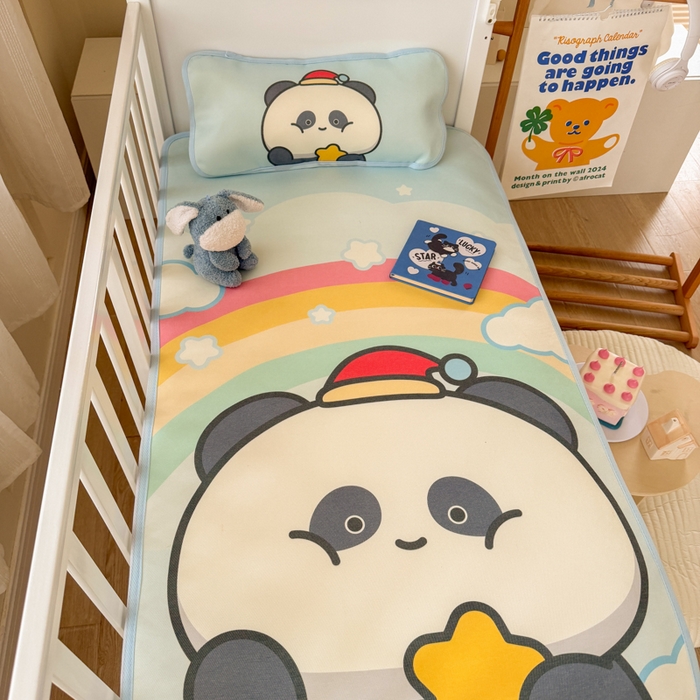 91家纺网 家纺一手货源 找家纺 潮邦创意家居 2026新款A类婴童可水洗冰藤软席-巴波布布系列【含A类检测报告】 巴波圈圈