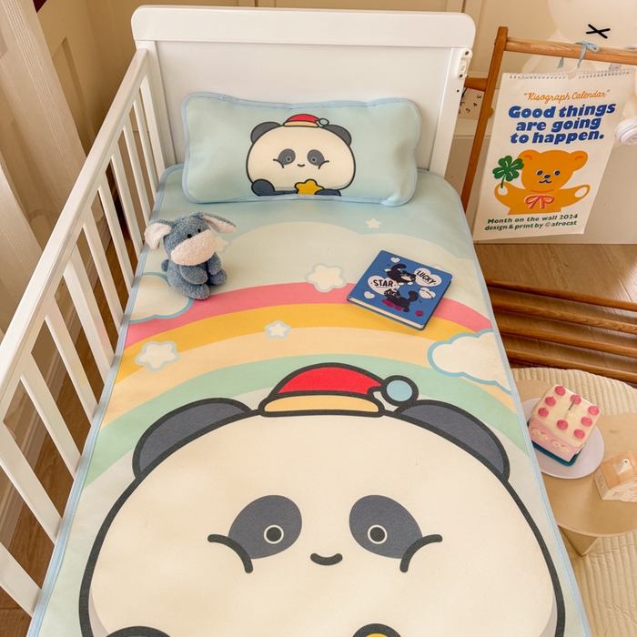 91家纺网 家纺一手货源 找家纺 潮邦创意家居 2026新款A类婴童可水洗冰藤软席-巴波布布系列【含A类检测报告】 巴波圈圈