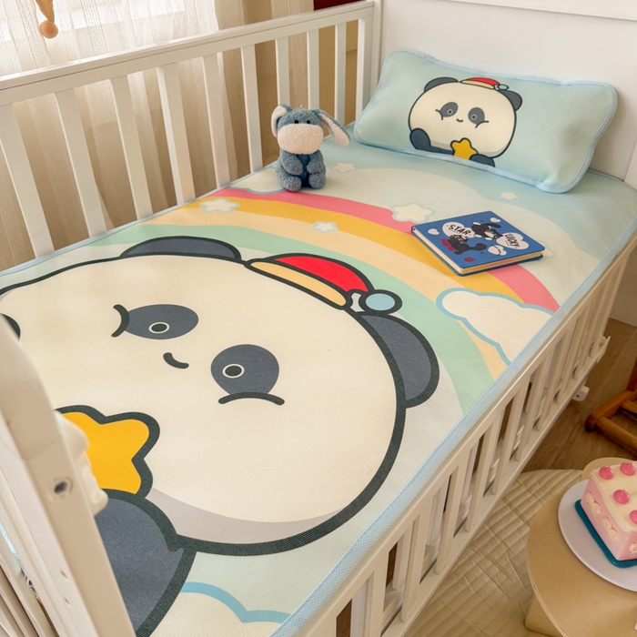 91家纺网 家纺一手货源 找家纺 潮邦创意家居 2026新款A类婴童可水洗冰藤软席-巴波布布系列【含A类检测报告】 巴波圈圈