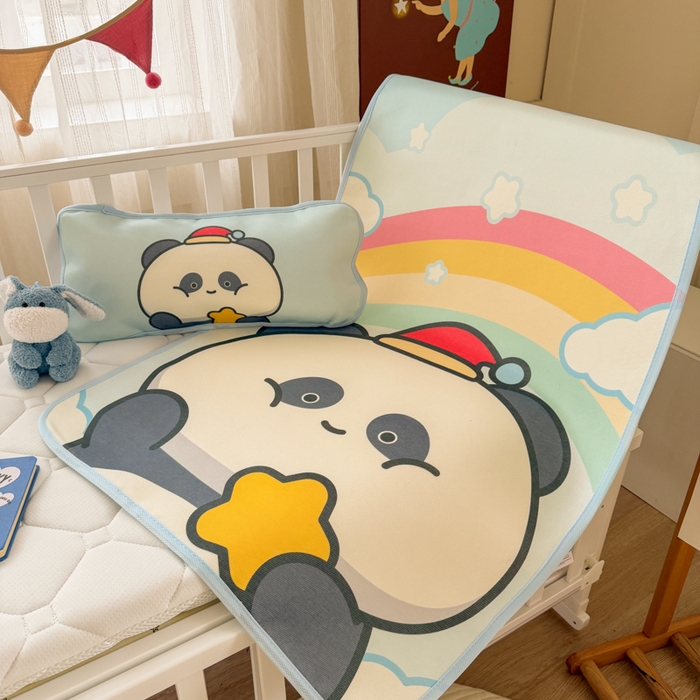 91家纺网 家纺一手货源 找家纺 潮邦创意家居 2026新款A类婴童可水洗冰藤软席-巴波布布系列【含A类检测报告】 巴波圈圈