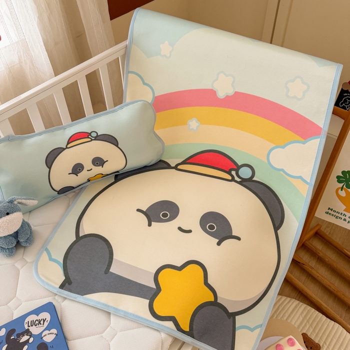 91家纺网 家纺一手货源 找家纺 潮邦创意家居 2026新款A类婴童可水洗冰藤软席-巴波布布系列【含A类检测报告】 巴波圈圈