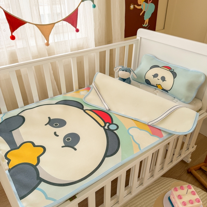 91家纺网 家纺一手货源 找家纺 潮邦创意家居 2026新款A类婴童可水洗冰藤软席-巴波布布系列【含A类检测报告】 巴波圈圈