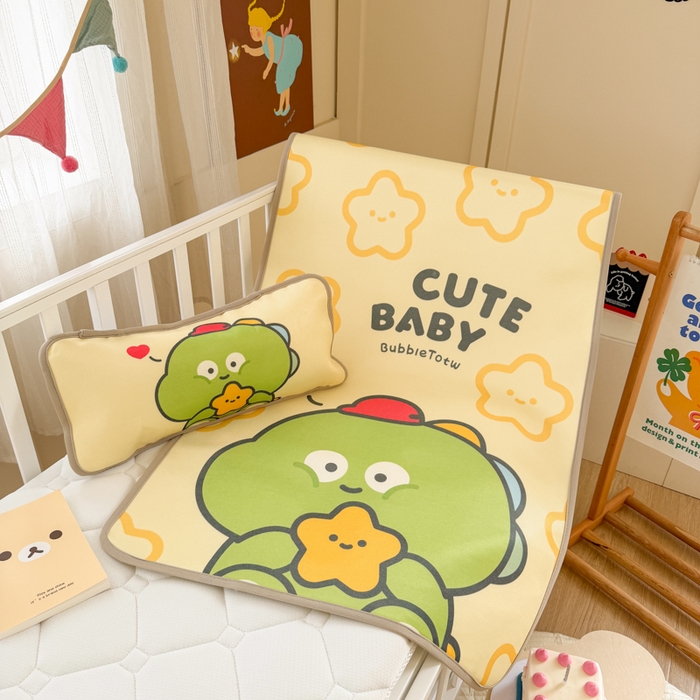 91家纺网 家纺一手货源 找家纺 潮邦创意家居 2026新款A类婴童可水洗冰藤软席-巴波布布系列【含A类检测报告】 巴波糖糖