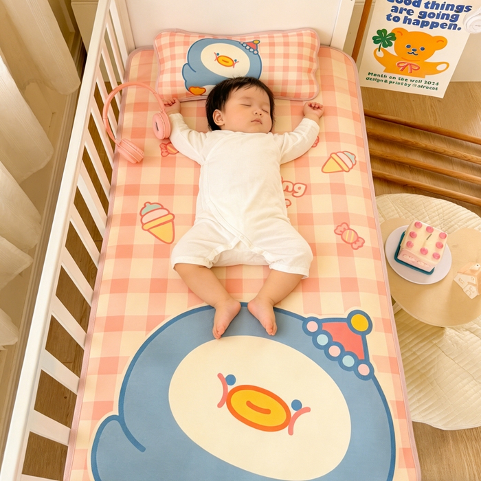 91家纺网 家纺一手货源 找家纺 潮邦创意家居 2026新款A类婴童可水洗冰藤软席-巴波布布系列【含A类检测报告】 巴波熙熙