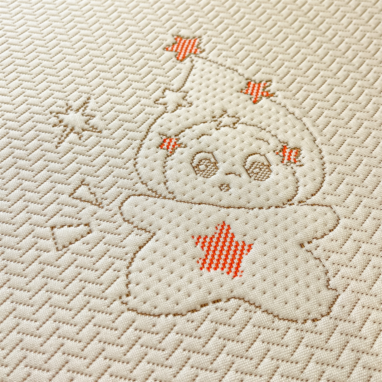 91家纺网 家纺一手货源 找家纺 天之澜家纺 2026新款PE凉豆豆凉席小红书热卖款A类冰豆豆凉席三件套可水洗豆豆凉席-床笠款 星星人