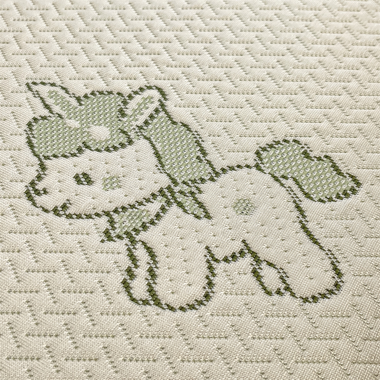 91家纺网 家纺一手货源 找家纺 天之澜家纺 2026新款PE凉豆豆凉席小红书热卖款A类冰豆豆凉席三件套可水洗豆豆凉席-床笠款 幸运小马