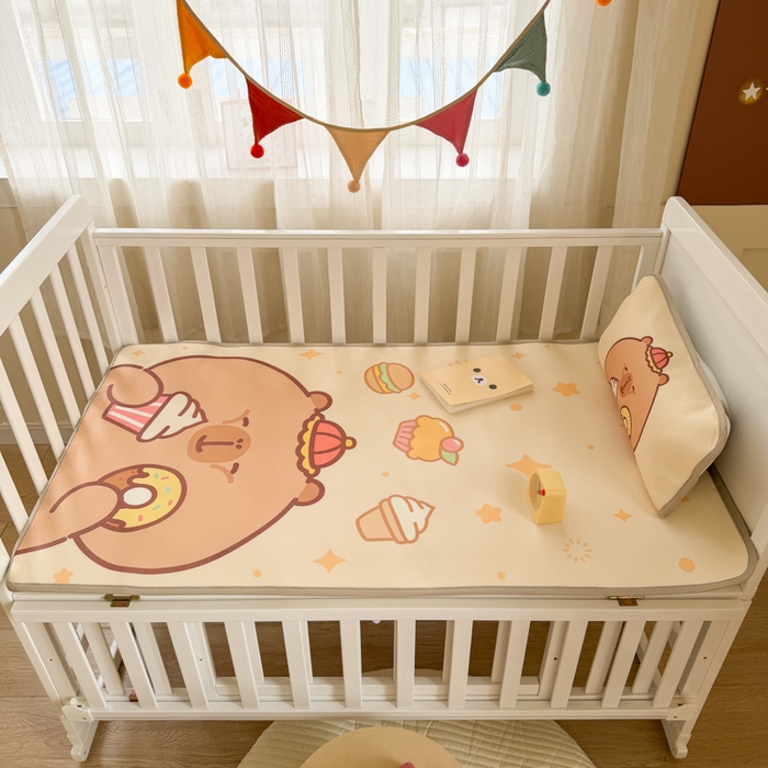 91家纺网 家纺一手货源 找家纺 潮邦创意家居 2026新款A类婴童可水洗冰藤软席-巴波布布系列【含A类检测报告】 巴波芽芽