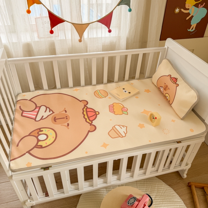 91家纺网 家纺一手货源 找家纺 潮邦创意家居 2026新款A类婴童可水洗冰藤软席-巴波布布系列【含A类检测报告】 巴波芽芽