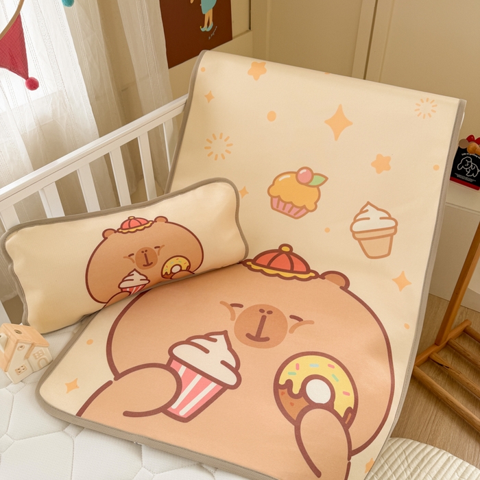 91家纺网 家纺一手货源 找家纺 潮邦创意家居 2026新款A类婴童可水洗冰藤软席-巴波布布系列【含A类检测报告】 巴波芽芽