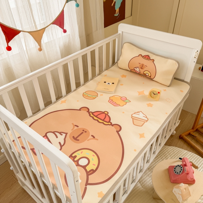 91家纺网 家纺一手货源 找家纺 潮邦创意家居 2026新款A类婴童可水洗冰藤软席-巴波布布系列【含A类检测报告】 巴波芽芽