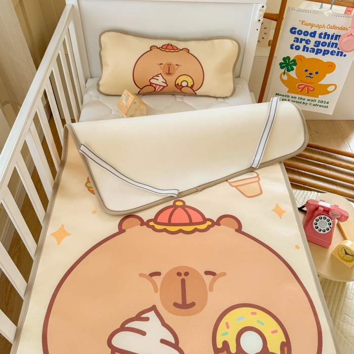 91家纺网 家纺一手货源 找家纺 潮邦创意家居 2026新款A类婴童可水洗冰藤软席-巴波布布系列【含A类检测报告】 巴波芽芽