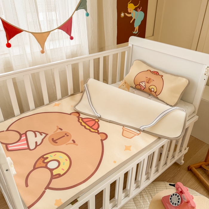 91家纺网 家纺一手货源 找家纺 潮邦创意家居 2026新款A类婴童可水洗冰藤软席-巴波布布系列【含A类检测报告】 巴波芽芽