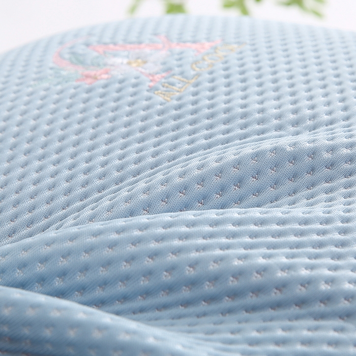 91家纺网 家纺一手货源 找家纺 土多多枕芯 2026新款猫肚记忆夏凉枕夏凉枕夏天凉枕头竹枕头冰丝枕套藤枕头冰藤枕记忆枕 蓝色