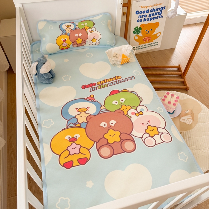 91家纺网 家纺一手货源 找家纺 潮邦创意家居 2026新款A类婴童可水洗冰藤软席-巴波布布系列【含A类检测报告】 啵啵团