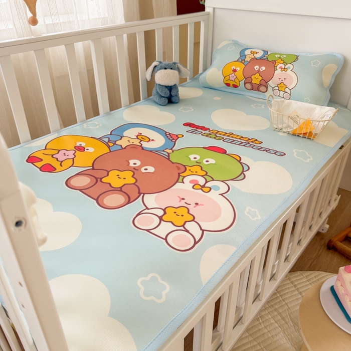 91家纺网 家纺一手货源 找家纺 潮邦创意家居 2026新款A类婴童可水洗冰藤软席-巴波布布系列【含A类检测报告】 啵啵团