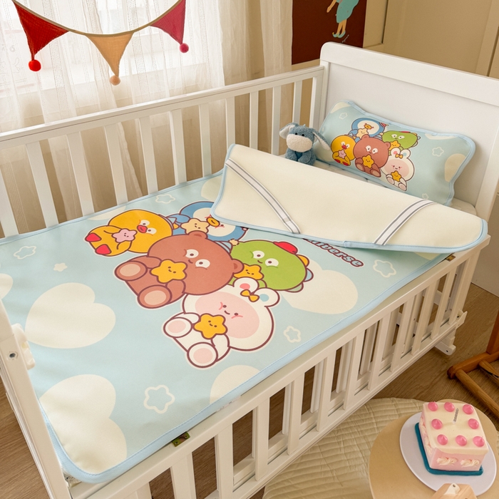 91家纺网 家纺一手货源 找家纺 潮邦创意家居 2026新款A类婴童可水洗冰藤软席-巴波布布系列【含A类检测报告】 啵啵团