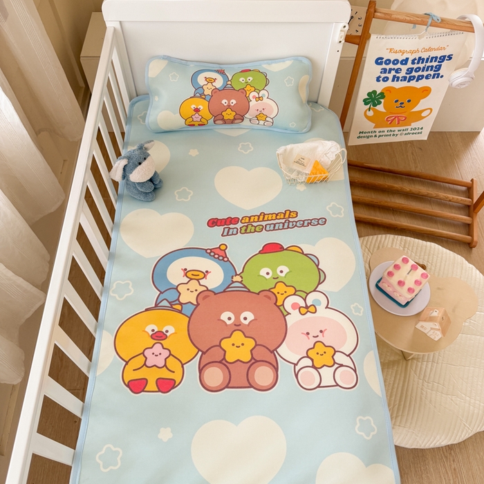 91家纺网 家纺一手货源 找家纺 潮邦创意家居 2026新款A类婴童可水洗冰藤软席-巴波布布系列【含A类检测报告】 啵啵团