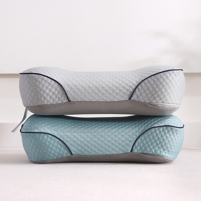 91家纺网 家纺一手货源 找家纺 （总）土多多枕芯 2026新款夏凉凉感丝记忆棉护颈枕头华夫格凉豆豆骨型记忆棉枕头枕芯