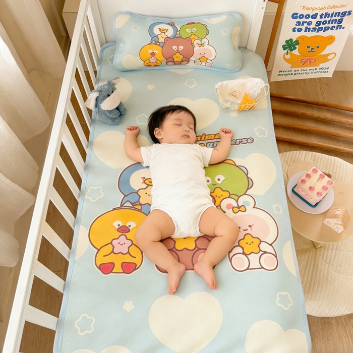 91家纺网 家纺一手货源 找家纺 潮邦创意家居 2026新款A类婴童可水洗冰藤软席-巴波布布系列【含A类检测报告】 啵啵团