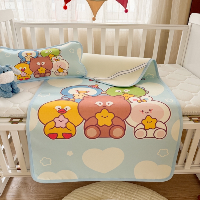 91家纺网 家纺一手货源 找家纺 潮邦创意家居 2026新款A类婴童可水洗冰藤软席-巴波布布系列【含A类检测报告】 啵啵团