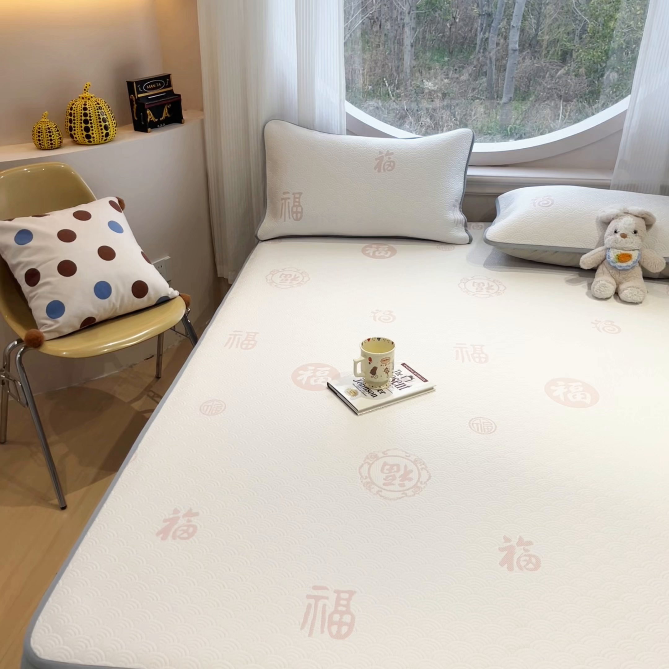 91家纺网 家纺一手货源 找家纺 （总）天之澜家纺 2026新款PE凉豆豆凉席小红书热卖款A类冰豆豆凉席三件套可水洗豆豆凉席-床笠款