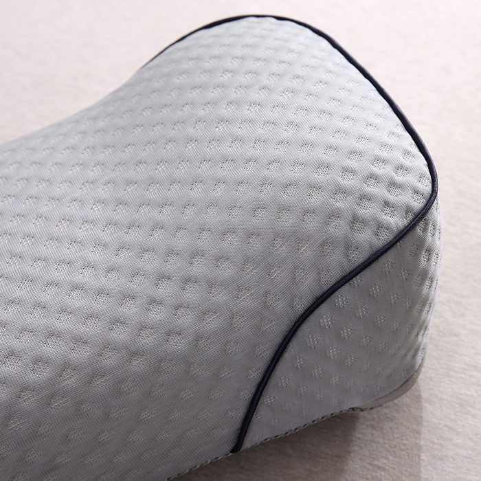 91家纺网 家纺一手货源 找家纺 土多多枕芯 2026新款夏凉凉感丝记忆棉护颈枕头华夫格凉豆豆骨型记忆棉枕头枕芯 骨型记忆棉枕-灰色