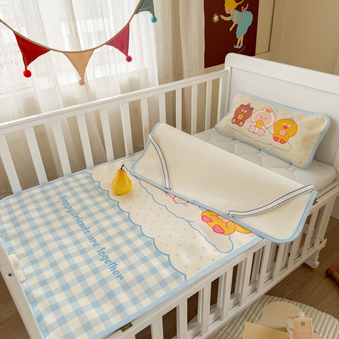 91家纺网 家纺一手货源 找家纺 潮邦创意家居 2026新款A类婴童可水洗冰藤软席-巴波布布系列【含A类检测报告】 糯糯桃桃