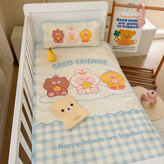 91家纺网 家纺一手货源 找家纺 潮邦创意家居 2026新款A类婴童可水洗冰藤软席-巴波布布系列【含A类检测报告】 糯糯桃桃