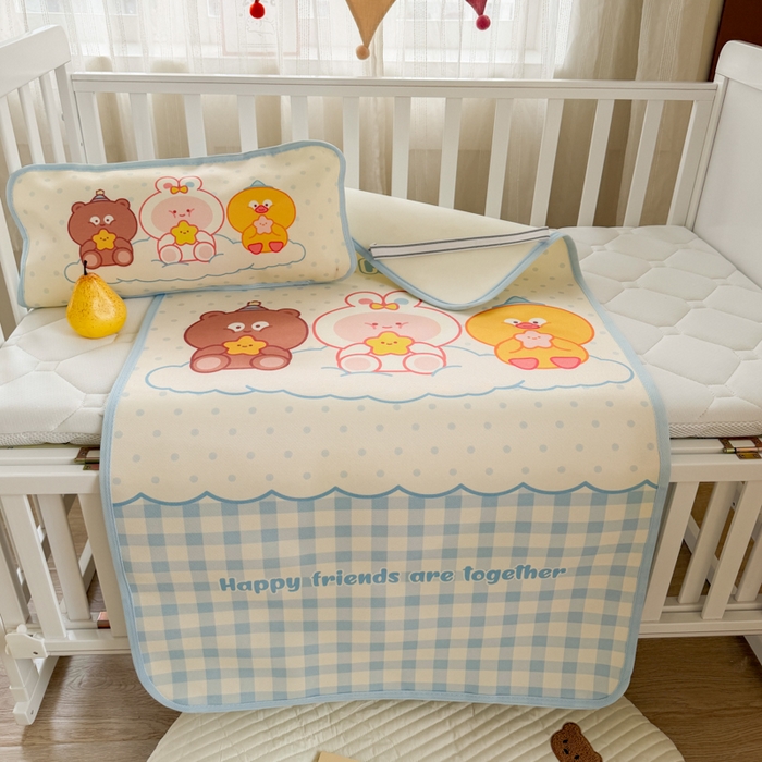 91家纺网 家纺一手货源 找家纺 潮邦创意家居 2026新款A类婴童可水洗冰藤软席-巴波布布系列【含A类检测报告】 糯糯桃桃