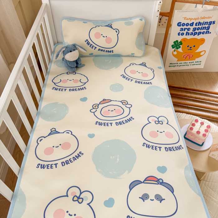 91家纺网 家纺一手货源 找家纺 潮邦创意家居 2026新款A类婴童可水洗冰藤软席-巴波布布系列【含A类检测报告】 桃桃圈圈