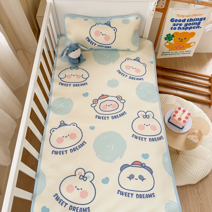 91家纺网 家纺一手货源 找家纺 潮邦创意家居 2026新款A类婴童可水洗冰藤软席-巴波布布系列【含A类检测报告】 桃桃圈圈