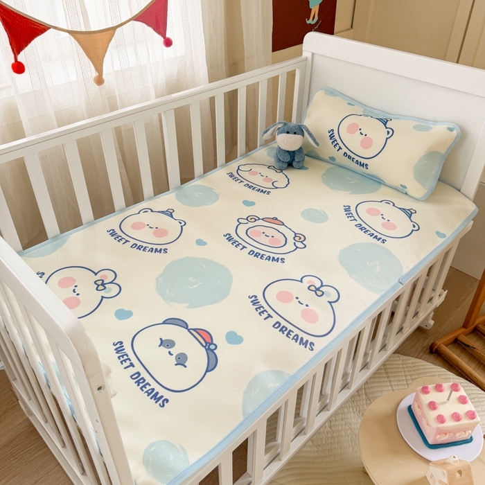 91家纺网 家纺一手货源 找家纺 潮邦创意家居 2026新款A类婴童可水洗冰藤软席-巴波布布系列【含A类检测报告】 桃桃圈圈