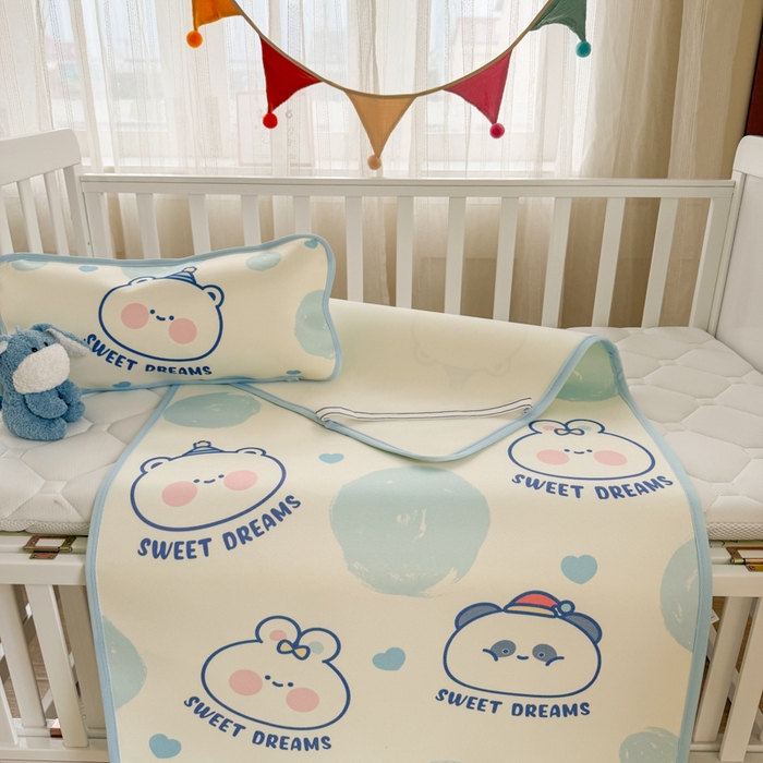 91家纺网 家纺一手货源 找家纺 潮邦创意家居 2026新款A类婴童可水洗冰藤软席-巴波布布系列【含A类检测报告】 桃桃圈圈