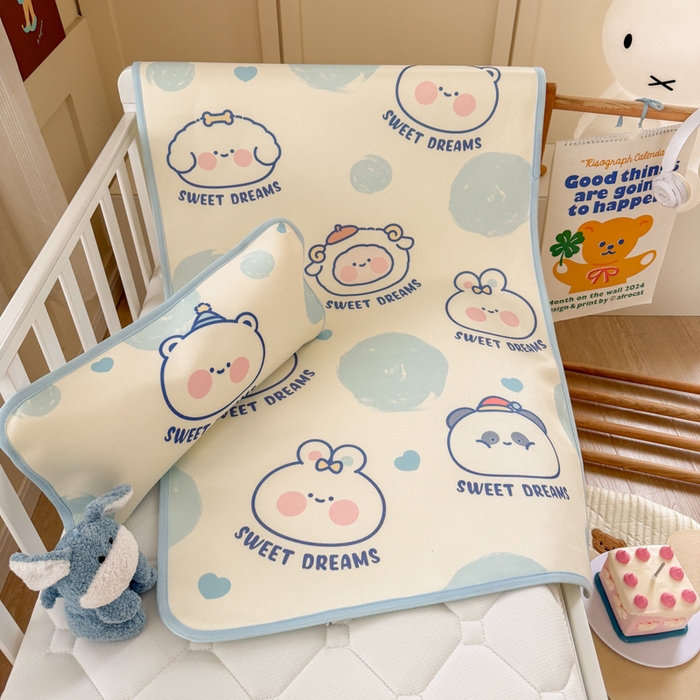 91家纺网 家纺一手货源 找家纺 潮邦创意家居 2026新款A类婴童可水洗冰藤软席-巴波布布系列【含A类检测报告】 桃桃圈圈