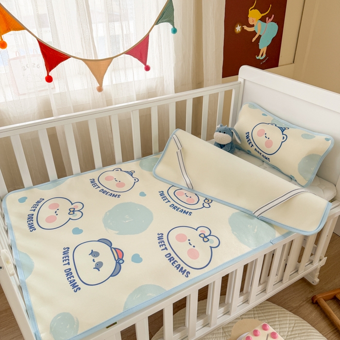 91家纺网 家纺一手货源 找家纺 潮邦创意家居 2026新款A类婴童可水洗冰藤软席-巴波布布系列【含A类检测报告】 桃桃圈圈