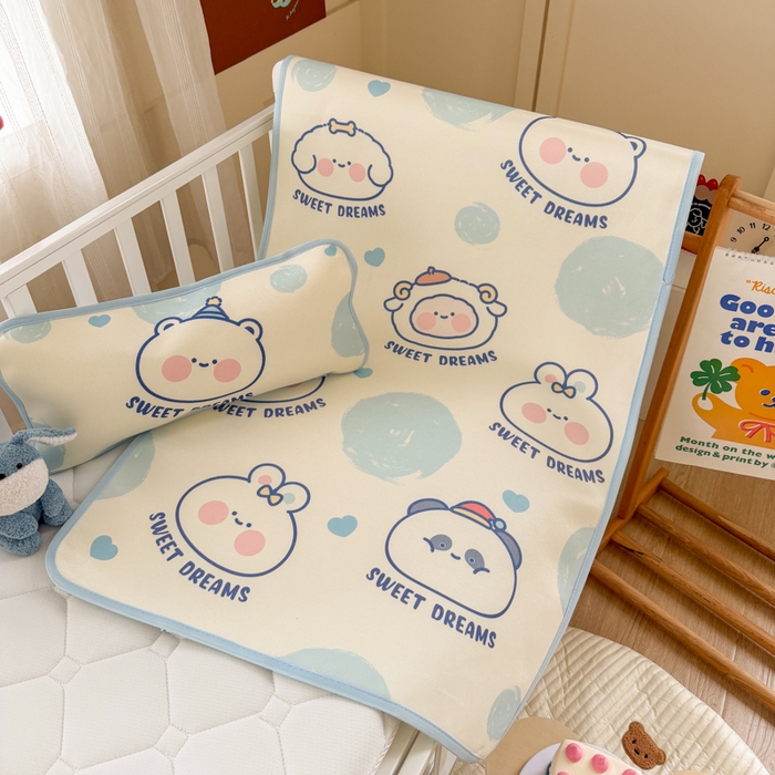 91家纺网 家纺一手货源 找家纺 潮邦创意家居 2026新款A类婴童可水洗冰藤软席-巴波布布系列【含A类检测报告】 桃桃圈圈