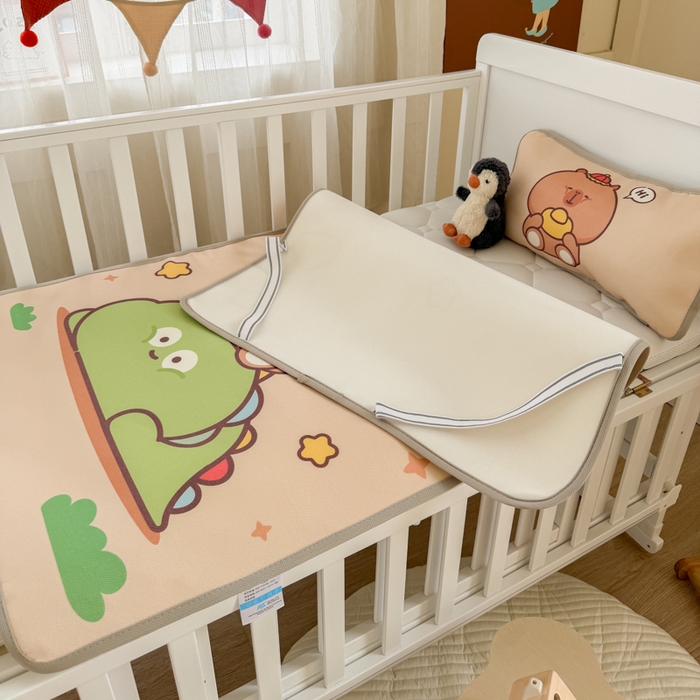 91家纺网 家纺一手货源 找家纺 潮邦创意家居 2026新款A类婴童可水洗冰藤软席-巴波布布系列【含A类检测报告】 芽芽糖糖