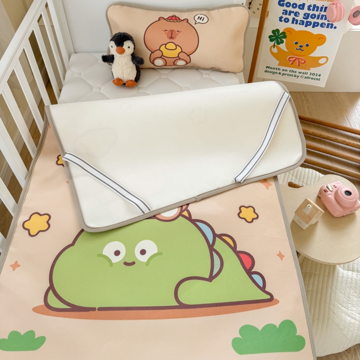 91家纺网 家纺一手货源 找家纺 潮邦创意家居 2026新款A类婴童可水洗冰藤软席-巴波布布系列【含A类检测报告】 芽芽糖糖