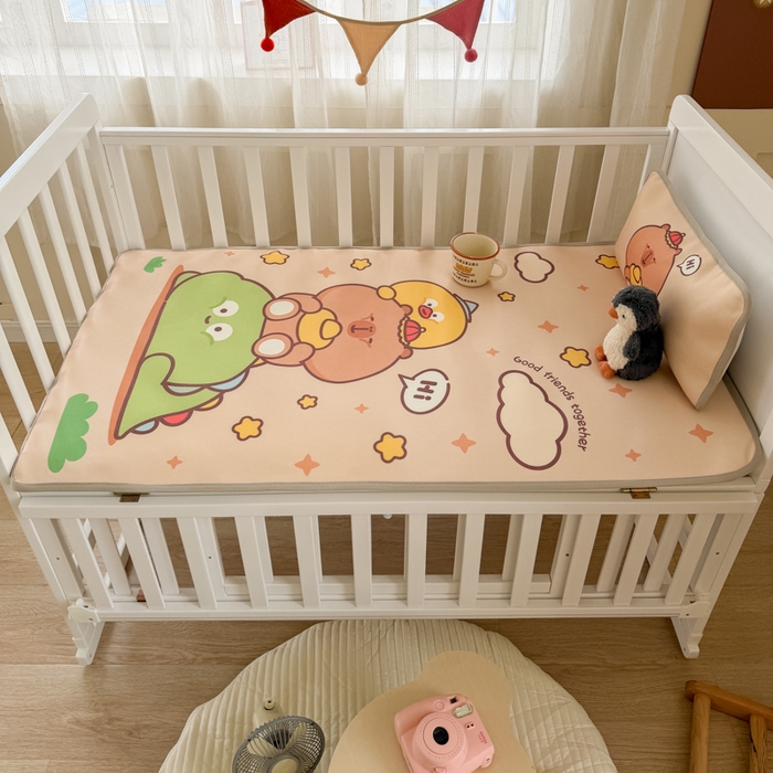 91家纺网 家纺一手货源 找家纺 潮邦创意家居 2026新款A类婴童可水洗冰藤软席-巴波布布系列【含A类检测报告】 芽芽糖糖