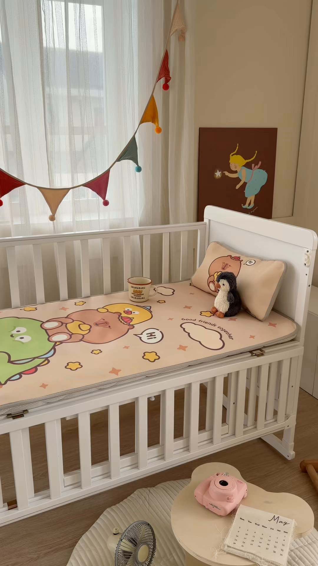 91家纺网 家纺一手货源 找家纺 潮邦创意家居 2026新款A类婴童可水洗冰藤软席-巴波布布系列【含A类检测报告】 芽芽糖糖