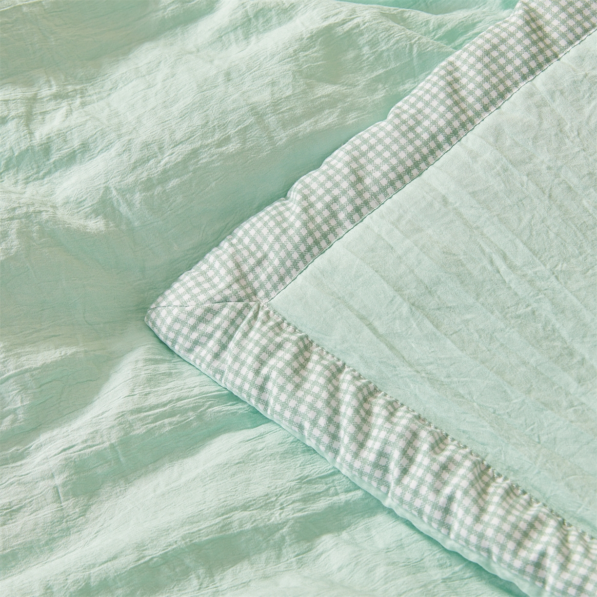 91家纺网 家纺一手货源 找家纺 易博家纺 2026新款100%新疆棉花被夏被无印夏凉被空调被薄被被芯被子可水洗可机洗 新疆棉花-果绿