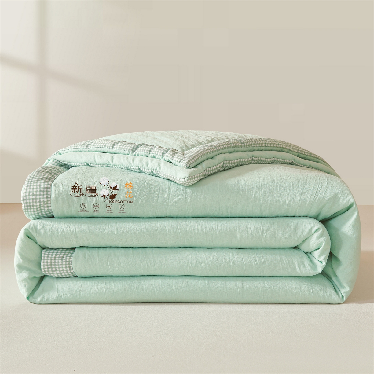91家纺网 家纺一手货源 找家纺 （总）易博家纺 2026新款100%新疆棉花被夏被无印夏凉被空调被薄被被芯被子可水洗可机洗