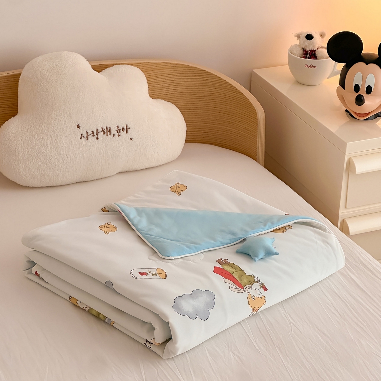 91家纺网 家纺一手货源 找家纺 （总）嗨生活 2026年新款凉感针织儿童双感夏被 幼儿园星星夏被