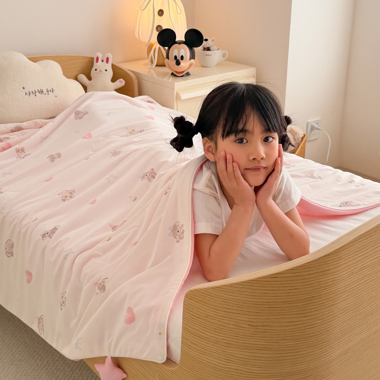 91家纺网 家纺一手货源 找家纺 （总）嗨生活 2026年新款凉感针织儿童双感夏被 幼儿园星星夏被