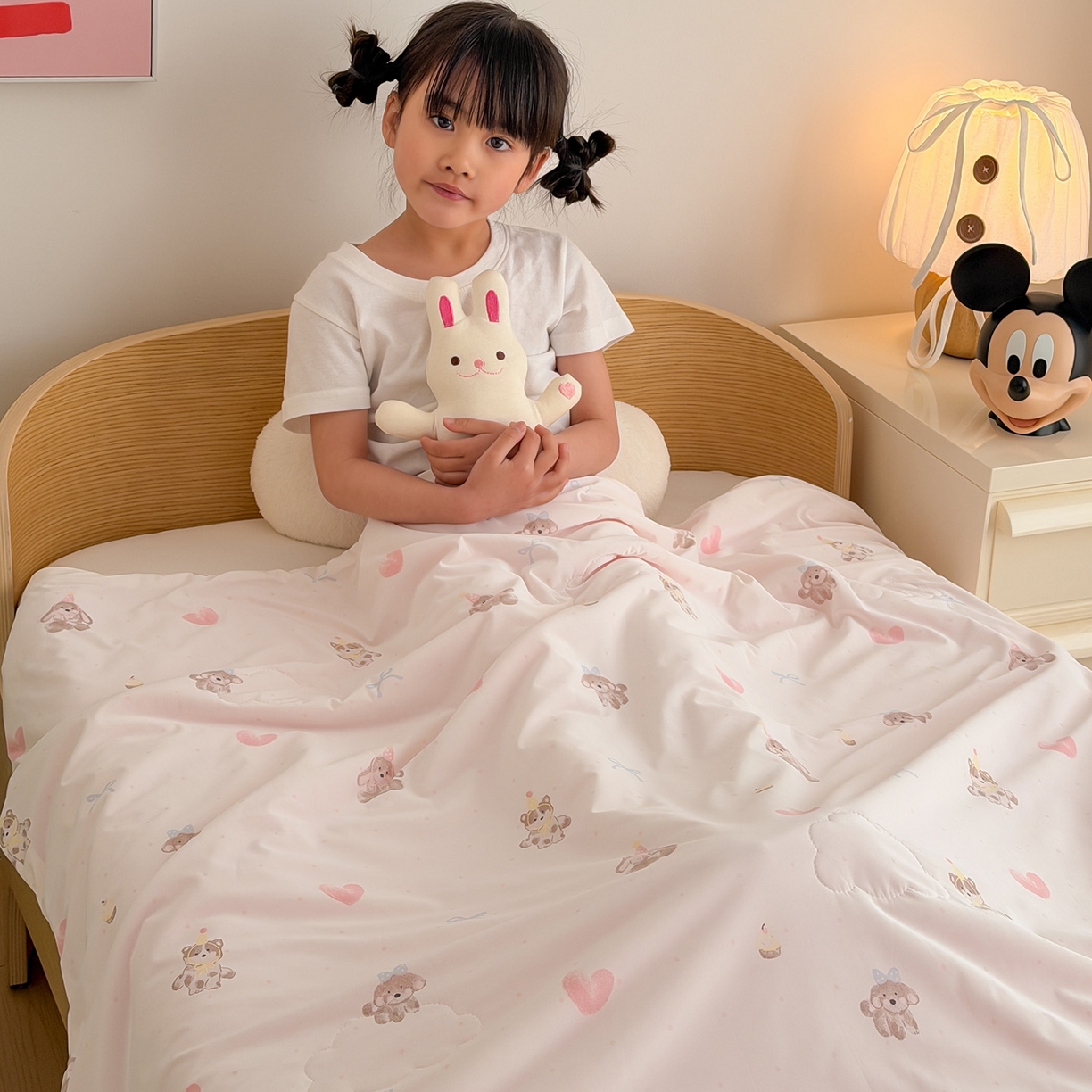 91家纺网 家纺一手货源 找家纺 （总）嗨生活 2026年新款凉感针织儿童双感夏被 幼儿园星星夏被