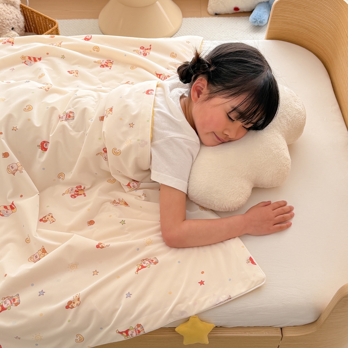 91家纺网 家纺一手货源 找家纺 嗨生活 2026年新款凉感针织儿童双感夏被 幼儿园星星夏被 星星被-星乐乐